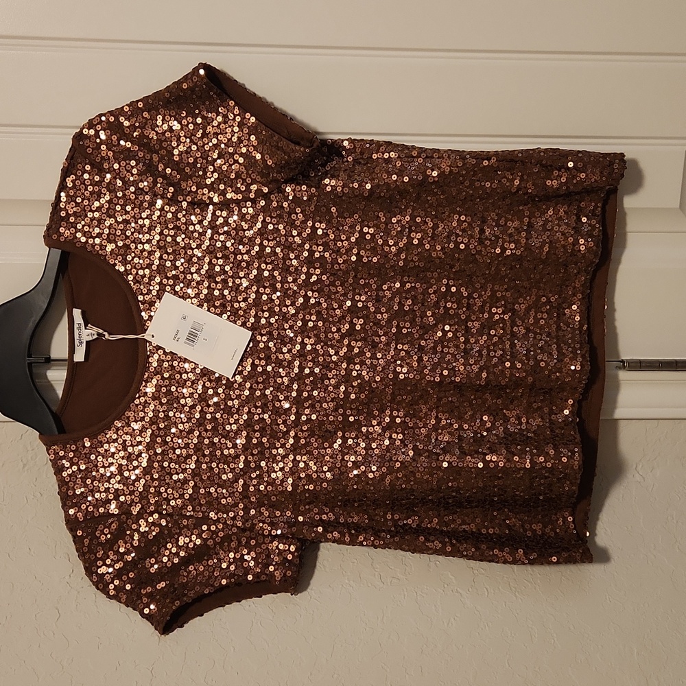 🔥NTW Splendid Oxford sequin tee